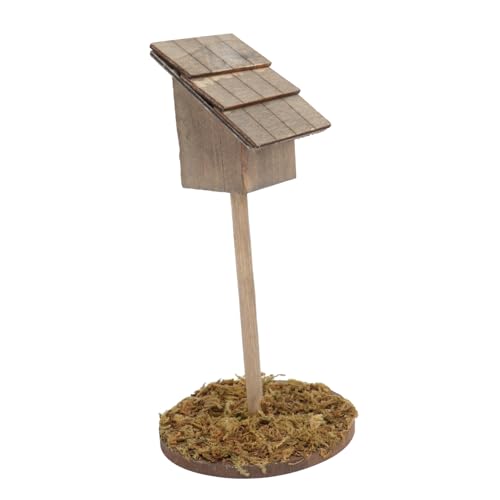SOIMISS Miniatur Vogelhaus Gartenornament Wetterfestes Dekoratives DIY Mini Vogelhäuschen Detailgetreues Modell für Outdoor Mikrolandschaften und Mini Gartendekoration Bunte Gestaltung von SOIMISS