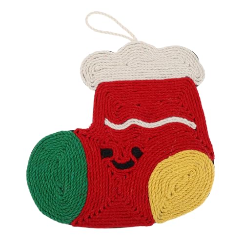 SOIMISS Natürliche Sisal Kratzmatte für Katzen Sockenform Kratzunterlage für Möbel Sofa für Kätzchen und Krallenpflege von SOIMISS