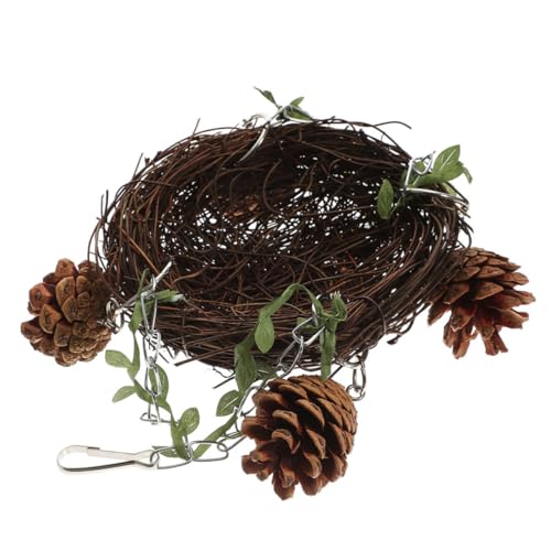 SOIMISS Natürliches Rattan Vogelnest in DREI Stabiles Langlebiges Nistplatz Schaukelhaus für Papageien und Käfigvögel Vielseitig als Futter Wasserstation Geeignet SOIMISS Natürliches Rattan Vogelnest in DREI Stabiles Langlebiges Nistplatz Schaukelhaus für Papageien und Käfigvögel Vielseitig als Futter Wasserstation Geeignet von SOIMISS