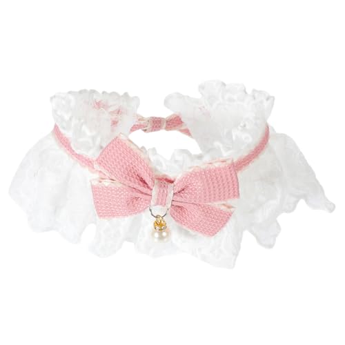 SOIMISS Niedliches Spitzen Hundehalsband mit Schleife Verstellbares Leichtes Katzen und Welpenhalsband aus Polyester für Outdoor Party und Alltag Modisches Haustier Accessoire SOIMISS Niedliches Spitzen Hundehalsband mit Schleife Verstellbares Leichtes Katzen und Welpenhalsband aus Polyester für Outdoor Party und Alltag Modisches Haustier Accessoire von SOIMISS