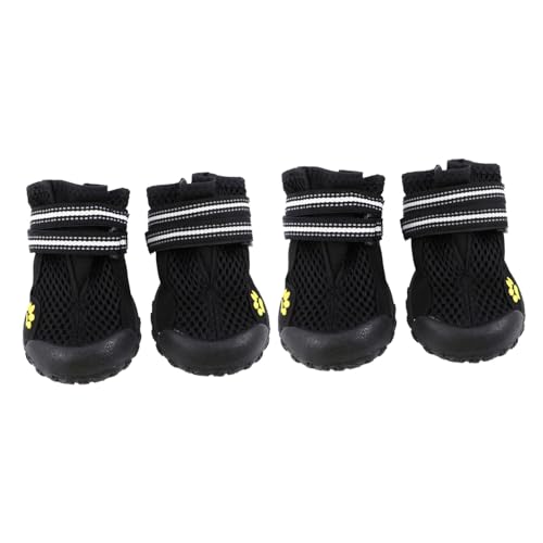 SOIMISS Outdoor Große Hundeschuhe aus Atmungsaktivem Mesh rutschfeste Mountaineering Pfotenschutz Schuhe für Mittlere und Große Hunde Schutz bei Wanderungen Winter Leicht Anzuziehen von SOIMISS