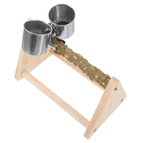 SOIMISS Papagei Sitzstange Holz Vogelstand Naturholz Trainingsständer mit Futterschalen rutschfest für Papageien und Kleine Vögel Vogelzubehör Käfig Zubehör SOIMISS Papagei Sitzstange Holz Vogelstand Naturholz Trainingsständer mit Futterschalen rutschfest für Papageien und Kleine Vögel Vogelzubehör Käfig Zubehör von SOIMISS