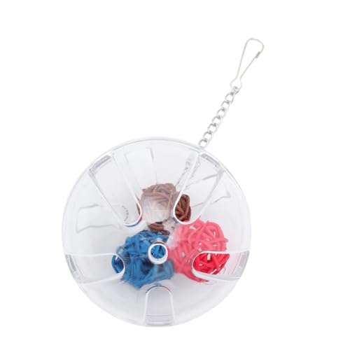 SOIMISS Parrot Foraging Box Transparenter Vogel Futterspender Lernspielzeug für Papageien Sittiche Nymphensittiche zur Beschäftigung und Futterbeschaffung Farbe Farbe von SOIMISS