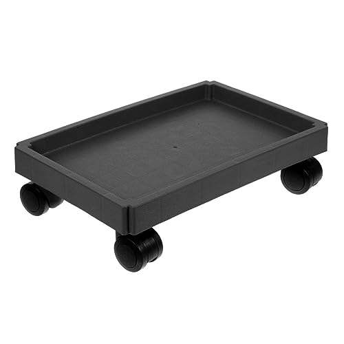 SOIMISS Pflanzentablett Mit Praktischer Pflanzenständer Für Blumentöpfe Blumentopftablett Strapazierfähigem Material Schwarzbraun Für Garten Und Innenbereich von SOIMISS