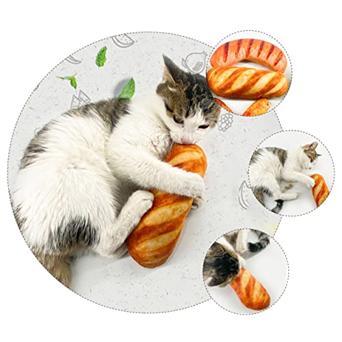 SOIMISS Plüsch Katzenspielzeug mit Katzenspielstimme Simulierter Katzenminze Brotform Lustiges Stofftier für Aktive Katzen Energie und Spielfreude SOIMISS Plüsch Katzenspielzeug mit Katzenspielstimme Simulierter Katzenminze Brotform Lustiges Stofftier für Aktive Katzen Energie und Spielfreude von SOIMISS
