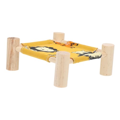SOIMISS Premium Hamster Hängematte aus Baumwolle Atmungsaktives Kleintierbett mit Stabilem Gestell Platzsparendes und Abnehmbares Schlafnest für Hamster Meerschweinchen Kaninchen und von SOIMISS