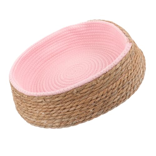 SOIMISS Rattan Haustierbett Haustier Schlafunterlagen Hunde/Katzenbett Aus Weide Seegras Gewebtes Haustiernest Katzenschlafnest Geflochtenes Katzenbett Haustier Schlafunterlage SOIMISS Rattan Haustierbett Haustier Schlafunterlagen Hunde/Katzenbett Aus Weide Seegras Gewebtes Haustiernest Katzenschlafnest Geflochtenes Katzenbett Haustier Schlafunterlage von SOIMISS