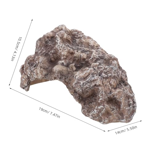 SOIMISS Reptilienversteck Höhle Natürliches Versteck für Echsen Schlangen Schildkröten Dekoratives Terrarium Zubehör Fördert Klettern und Ruhe Geeignet für Diverse Kleintiere von SOIMISS