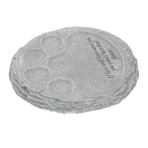 SOIMISS Resin Hundegedenkstein Kreativer Tiergrabstein für Haustiergedenken im Garten Wetterfestes und Stabiles Design Paw für Ewige Erinnerungen für Kleine Tröstendes von SOIMISS