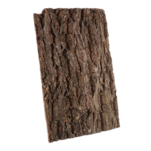SOIMISS Rinde-Hintergrundtafel Korkrinde flach Schildkröte Aquarium Wurf naturdeko Reptilienterrarium Hintergrund klettert auf Korkrinde Kletterplattform für Reptilien Holz Coffee von SOIMISS