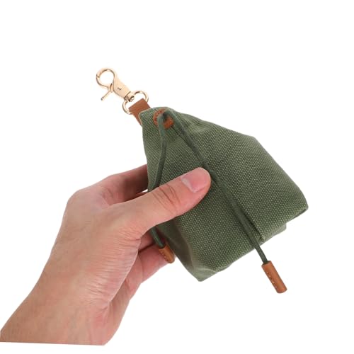 SOIMISS Robuster Canvas Snackbeutel für Haustiere Wasserabweisender Futterbeutel mit Großem Öffnungsdesign Praktische Leckerli Aufbewahrungstasche für Training und Reisen Grün von SOIMISS