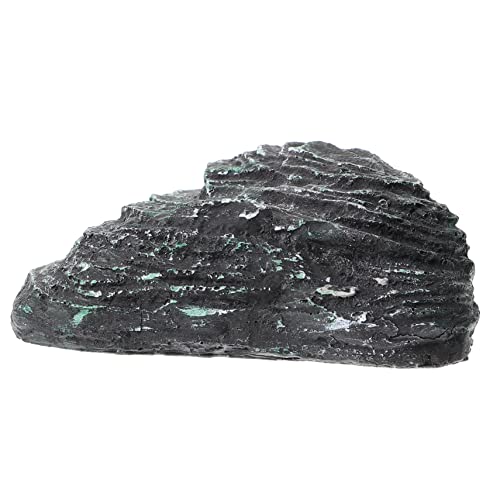 SOIMISS Schildkröten Schwimmterrasse Kunststein Schwimmende Steinornamente Höhle Kleines Moos Steindekor Aquarium Steinornament Fischtankständer Fischtankzubehör Aquarium Layout von SOIMISS