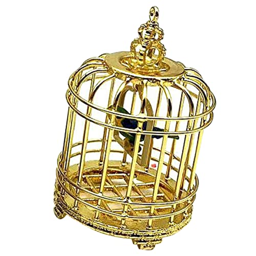 SOIMISS Simulierter Vogelkäfig Künstliches Wellensittich Vogelkäfig Dekoration Mini Ornamente Sittich Winzige Dekorative Vogeldekoration Heimdekoration Papageien Vogelkäfige von SOIMISS