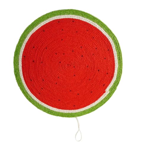 SOIMISS Sisal Katzen Kratzmatte Wassermelonen Design Kratzbrett mit Hängeöse Langlebiges Kratzspielzeug und Ruheplatz für Katzen zum Möbel und Krallenschutz SOIMISS Sisal Katzen Kratzmatte Wassermelonen Design Kratzbrett mit Hängeöse Langlebiges Kratzspielzeug und Ruheplatz für Katzen zum Möbel und Krallenschutz von SOIMISS