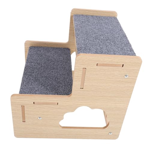 SOIMISS Stufige Holz Hundetreppe für Kleine Hunde rutschfeste Haustiertreppe Tragbare für Senioren Haustiere Einfache und Pflege für Sofa und Bett von SOIMISS