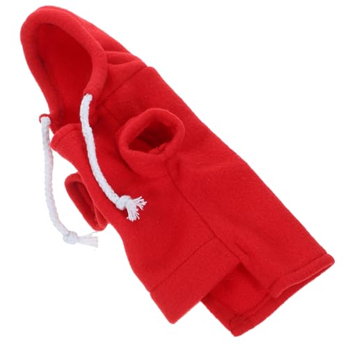 SOIMISS Süße Haustierkleidung Für Frettchen Hamster Und Meerschweinchen Roter Kapuzenpullover Weiche Und Bequeme Sweatshirt Für Kleine Haustiere von SOIMISS