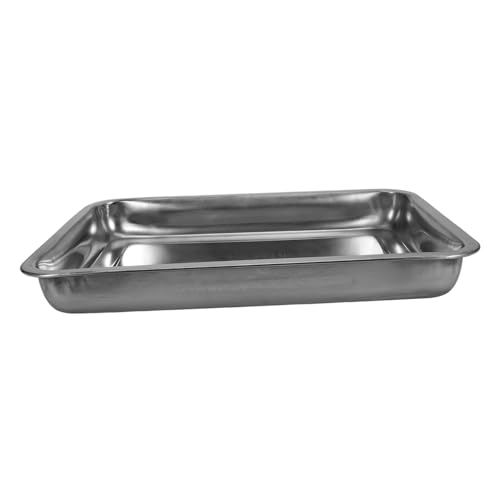 SOIMISS Taubenpapageienbadewanne Vogel badewanne Vogelbad vogelkäfig zubehör Nymphensittich Badewanne Vogelduschbecken Teich Reinigungsbecken Vogelkäfigversorgung Rostfreier Stahl Silver von SOIMISS