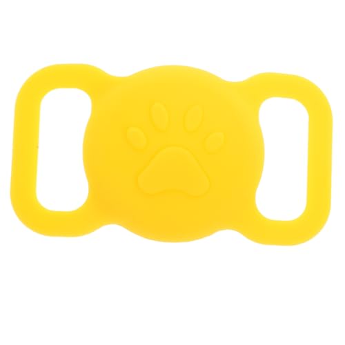 SOIMISS Tracker-Fall Luft Tracer-Halter Schild Fall schützt Locator -Fall Schutzhülle Silikon-Tracer-Hülle leichte Silikonhülle stoßfester Locator-Deckel Schutzabdeckungen Kieselgel Yellow von SOIMISS