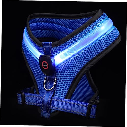 SOIMISS USB Aufladbare LED Hundeweste Leuchtende Verstellbare Hundeweste für Kleine bis Mittlere Hunde Sichere Haustierweste für Nachtspaziergänge Bequem und Leicht Anzuziehen von SOIMISS