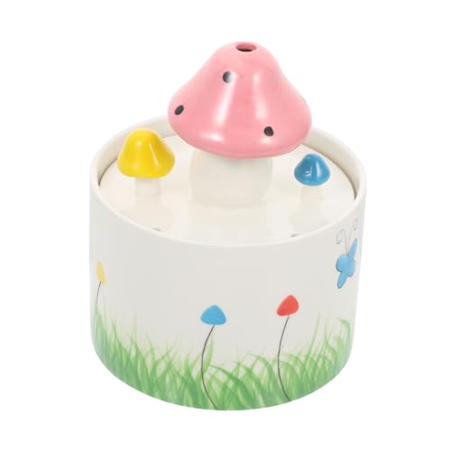 SOIMISS USB Keramische Haustierwasserschüssel Automatischer Wasserspender Für Katzen Cartoon Kompakte Für Farbige Pilzdesign Haustierzubehör Für Optimale Hydration SOIMISS USB Keramische Haustierwasserschüssel Automatischer Wasserspender Für Katzen Cartoon Kompakte Für Farbige Pilzdesign Haustierzubehör Für Optimale Hydration von SOIMISS