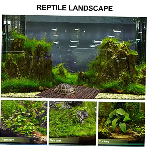 SOIMISS Ultradünnes Aquarium Dekorationsbrett aus PU Simuliertes Eichenrinden Landschaftsboard Natürliche Langlebig und Dekorativ für Fisch und Reptilienbecken von SOIMISS