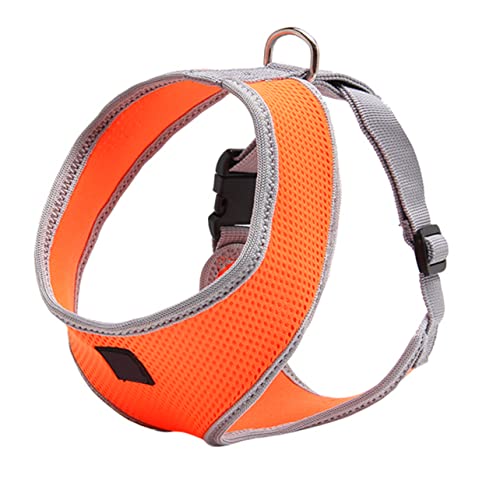 SOIMISS Verstellbares Hundegeschirr Brustgeschirr mit Polsterung für Kleine und Mittelgroße Hunde Komfortable Sicherheitsweste Orange mit Stabilem Metallring zur Leinenbefestigung SOIMISS Verstellbares Hundegeschirr Brustgeschirr mit Polsterung für Kleine und Mittelgroße Hunde Komfortable Sicherheitsweste Orange mit Stabilem Metallring zur Leinenbefestigung von SOIMISS