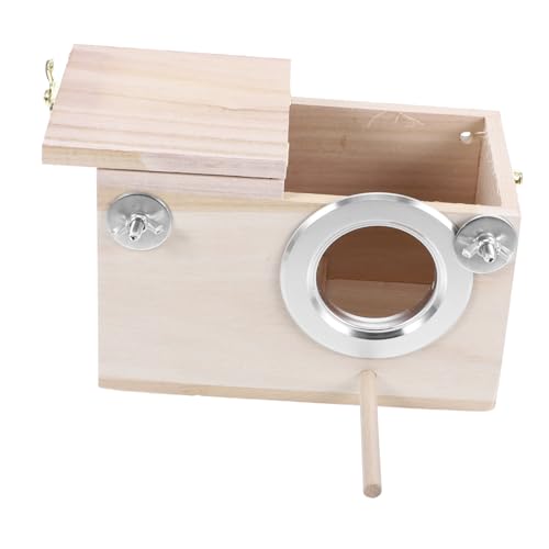 SOIMISS Vogel Nistkasten aus Holz für Wellensittiche Nymphensittiche Zierfinken und Pfirsichköpfchen Kleines Brut und Nistkasten Vogelhaus Vielseitig Einsetzbar für Kleine bis Mittelgroße von SOIMISS