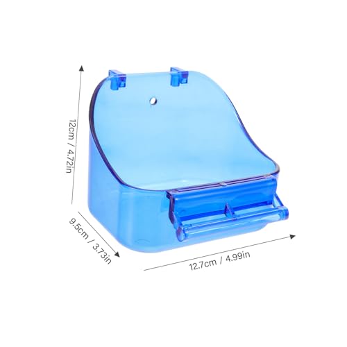 SOIMISS Vogelbadewanne für Käfig Papagei Badetrog aus Langlebigem Material Multifunktional als Futterbox Geeignet Einfach zu Montieren Blauer Vogelkäfig Zubehör für Wellensittiche und SOIMISS Vogelbadewanne für Käfig Papagei Badetrog aus Langlebigem Material Multifunktional als Futterbox Geeignet Einfach zu Montieren Blauer Vogelkäfig Zubehör für Wellensittiche und von SOIMISS