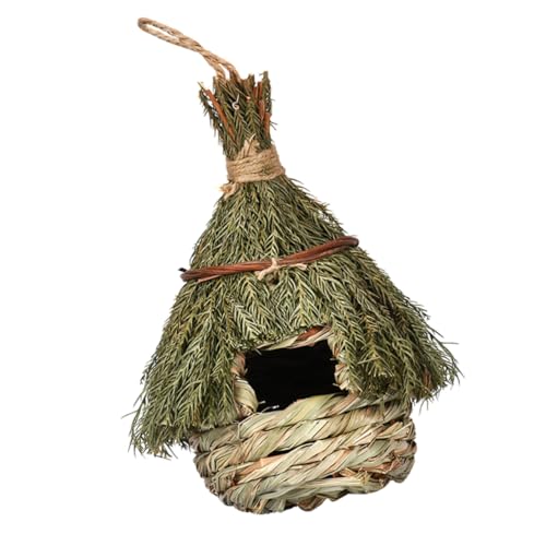SOIMISS Vogelhaus Aus Seegras Handgewebtes Hängendes Dekorativer Vogelbrutplatz Für Garten Und Terrasse Für Andere Wildvögel von SOIMISS