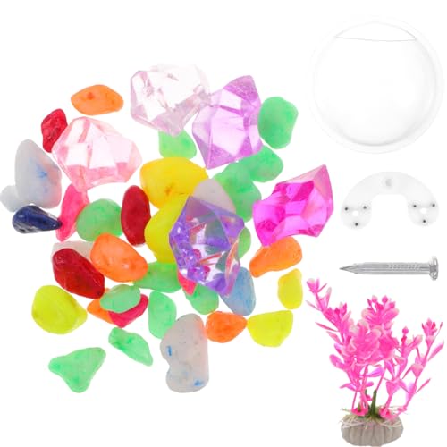 SOIMISS Wandmontierter Fischbowl Aquarium Transparente Dekoration für Wohnzimmer für Fische und Wasserpflanzen Platzsparend und Installieren Zufällige Farbe SOIMISS Wandmontierter Fischbowl Aquarium Transparente Dekoration für Wohnzimmer für Fische und Wasserpflanzen Platzsparend und Installieren Zufällige Farbe von SOIMISS