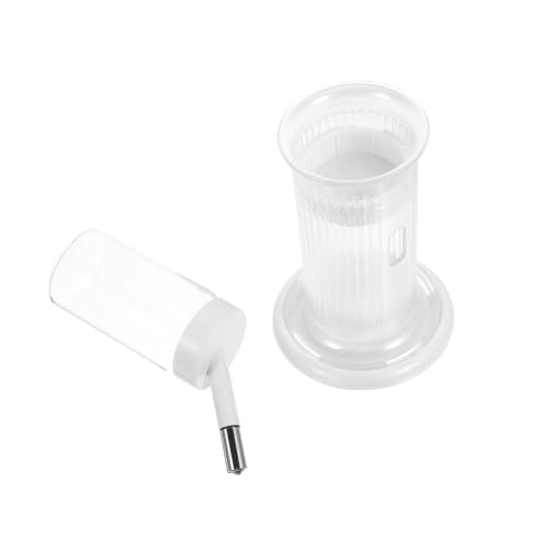 SOIMISS Wasserflasche Für Hamster Becher Hund Spender Hamsterkäfig Isolierte Wasserflasche Käfige Futterstelle Für Kaninchen Wassernapf Für Hamster Pumpe Taube Pp Weiß von SOIMISS