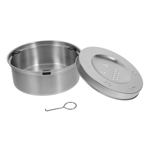 SOIMISS Wassernapf Für Hunde Schüsseln Hund Wassernapf Welpe Hundenäpfe Katzennapf Futterspender Groß Katzennäpfe Fütterung Haustiernapf Hundenapf Katzenfutter Silver Rostfreier Stahl von SOIMISS