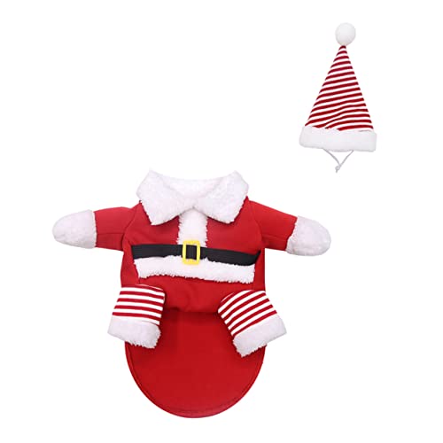 SOIMISS Weihnachtliches Haustier Kostüm mit Mütze Wärmender Hundepullover für Große Hunde Kuscheliges Cosplay Outfit für Winter Weihnachtspartys SOIMISS Weihnachtliches Haustier Kostüm mit Mütze Wärmender Hundepullover für Große Hunde Kuscheliges Cosplay Outfit für Winter Weihnachtspartys von SOIMISS