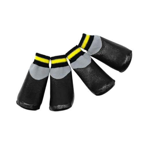 SOIMISS Winterschuhe Für Hunde wasserdichte Stiefelettensocken Anti-rutsch-Schuhe Gummisocken Regenstiefel Für Kleine Hundewelpen Schwarz SOIMISS Winterschuhe Für Hunde wasserdichte Stiefelettensocken Anti-rutsch-Schuhe Gummisocken Regenstiefel Für Kleine Hundewelpen Schwarz von SOIMISS