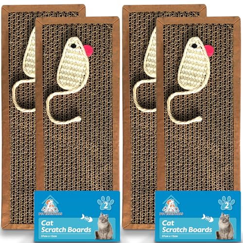 4 Stück Katzenkratzbrett, 37,5 x 12 cm, wendbar, aus Karton, Katzenkratzer für Indoor-Katzen, kleine & große Katzenkratzmatte, Katzenkratzbrett, Katzenkratzbrett aus Karton für Katzen 4 Stück Katzenkratzbrett, 37,5 x 12 cm, wendbar, aus Karton, Katzenkratzer für Indoor-Katzen, kleine & große Katzenkratzmatte, Katzenkratzbrett, Katzenkratzbrett aus Karton für Katzen von SOL