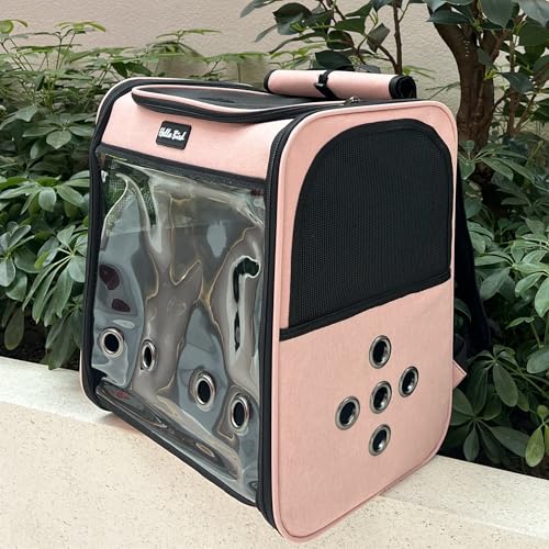 SOLAPOLLO Atmungsaktive Papageientasche, Wellensittich, Outdoor-Rucksack, leicht und tragbar, wasserdicht, Vogelreiserucksack, weite Sicht und Schattierung, Katzenrucksack zum Wandern (Rosa) SOLAPOLLO Atmungsaktive Papageientasche, Wellensittich, Outdoor-Rucksack, leicht und tragbar, wasserdicht, Vogelreiserucksack, weite Sicht und Schattierung, Katzenrucksack zum Wandern (Rosa) von SOLAPOLLO
