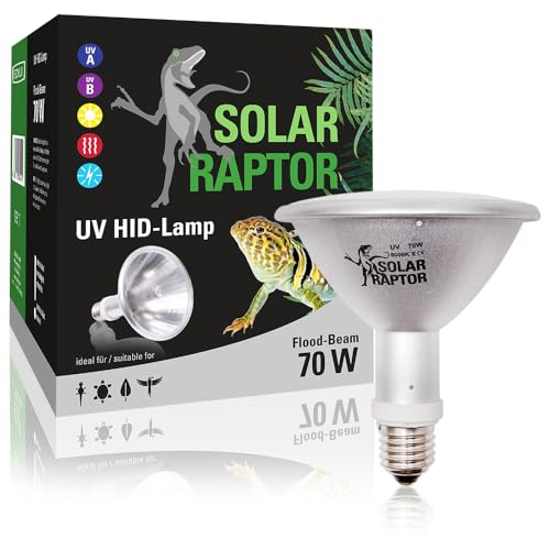 SOLAR RAPTOR HID UV-Strahler 70 Watt Flood, Metalldampflampe, Wärme & UV-Lampe für Terrarien von SOLAR RAPTOR