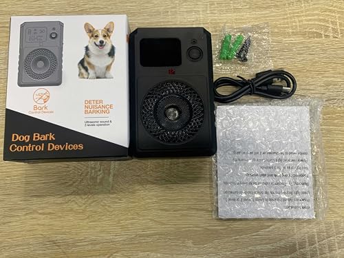 Anti Bell Gerät Hunde, 3 Modi Antibell Ultraschall Gerät, 50 Fuß Stopp Hundebell Gerät, IPX4 Wasserdichtes Anti-Bell-Mittel für Hunde das Training Großer Kleiner Hunde im Freien Innenbereich Antibell von SOLITUZURODE