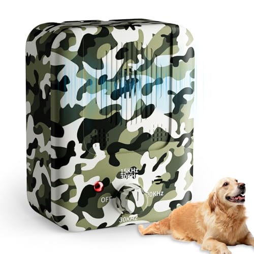 Anti-Bell-Gerät für Hunde, 3 Modi, Bellabschreckung, 10 m, stoppt das Bellen von Hunden, für drinnen und draußen, wiederaufladbar, Ultraschall-Bellstopper, für kleine, mittelgroße und große Hunde von SOLITUZURODE