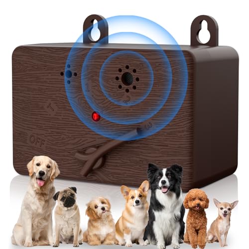 Anti-Bell-Geräte, 50 Ft Ultraschall Hund Bellen Steuergeräte mit 4 Modi, Ultraschall Hund Abschreckung Hundebox Bellen Abschreckungsgeräte für den Innen- und Außenbereich von SOLITUZURODE