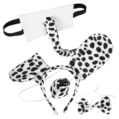 1 Satz Hundekostüm Set für Erwachsene Geflecktes Stirnband Fliege und Nase für Halloween Karneval Fasching Tier Themenpartys Bezaubernde Cosplay Zubehörteile aus Angenehmen 1 Satz Hundekostüm Set für Erwachsene Geflecktes Stirnband Fliege und Nase für Halloween Karneval Fasching Tier Themenpartys Bezaubernde Cosplay Zubehörteile aus Angenehmen von SOLUSTRE
