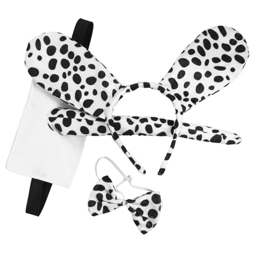 1 Satz Hundekostüm Set mit Fliege Haarreif für Tier Mottopartys Teiliges Cosplay Zubehör für Geburtstagsfeiern und Festlichkeiten 1 Satz Hundekostüm Set mit Fliege Haarreif für Tier Mottopartys Teiliges Cosplay Zubehör für Geburtstagsfeiern und Festlichkeiten von SOLUSTRE
