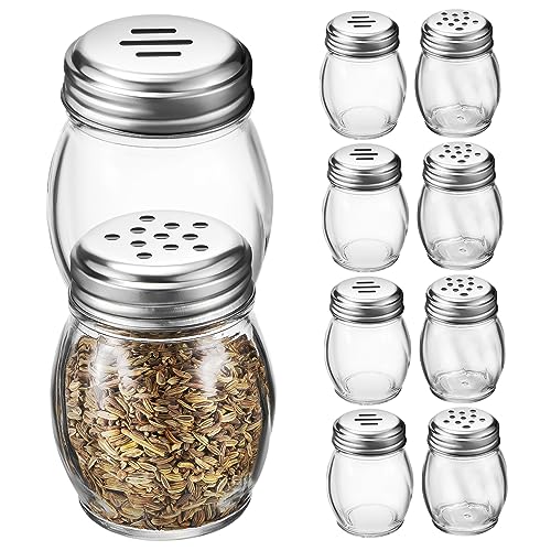SOLUSTRE 10 Pcs Glas Gewürz Flasche Salz Pfeffer Kompakte Für Küche Camping BBQ von SOLUSTRE