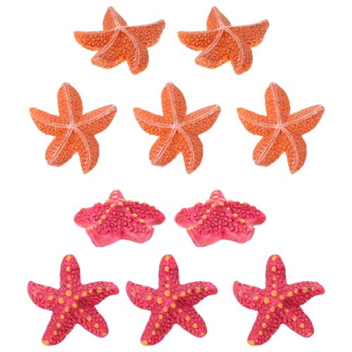 SOLUSTRE 10 Stück Teiliges Resin Sea Stars Dekorationen für Aquarien Lebensechte Landschaftsornamente für Fischbecken und Terrarien Bezaubernde zu Schaffen von SOLUSTRE