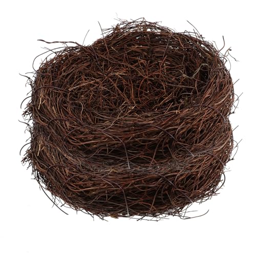 SOLUSTRE 2 Stück Rattan-Vogelnest Material groß Wohnkultur Künstliches Vogelnest im Freien draußen Vogelkäfig Vogelnest-Ornamente für den Baum dekoratives Vogelnest Baumrebe SOLUSTRE 2 Stück Rattan-Vogelnest Material groß Wohnkultur Künstliches Vogelnest im Freien draußen Vogelkäfig Vogelnest-Ornamente für den Baum dekoratives Vogelnest Baumrebe von SOLUSTRE