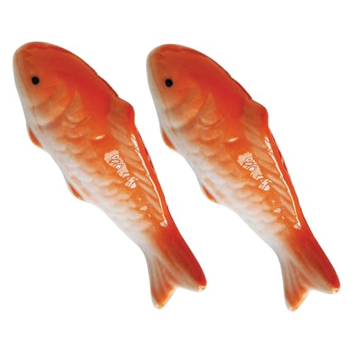 SOLUSTRE 2 Stück Schwimmende Fischornamente für Aquarien Künstliche Fische Dekoration Entzückende Fischstatue für Fischbecken Hochwertige Aquarium Deko für und Außendekoration von SOLUSTRE