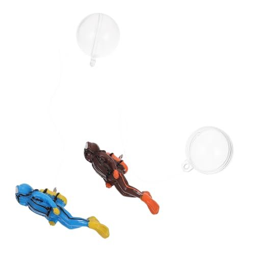 SOLUSTRE 2sätze Aquarium Taucher Dekor Ornament Für Unterwasser Landschaftsbau Im Aquarium Glaswassertank Schwimm Handwerk Realistisch Verarbeitet von SOLUSTRE