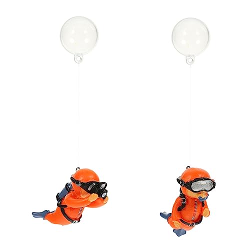SOLUSTRE 2stücke Schwimmende Taucher Figuren Aquarium Dekoration Lustige Deko Für Fischbecken Umweltfreundliche Modelle Für Aquarien Ornamente Für Wassergestaltungen von SOLUSTRE