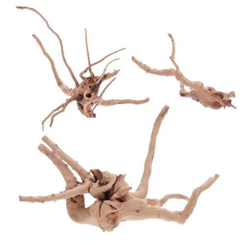 SOLUSTRE 3 Stück Teiliges Aquarium Naturholz aus Natürlichem Holz Robuste Reptilien Fisch-Dekoration Diverse Sichere Leicht zu Reinigende Aquarien-deko für Süßwasser und Terrarien SOLUSTRE 3 Stück Teiliges Aquarium Naturholz aus Natürlichem Holz Robuste Reptilien Fisch-Dekoration Diverse Sichere Leicht zu Reinigende Aquarien-deko für Süßwasser und Terrarien von SOLUSTRE