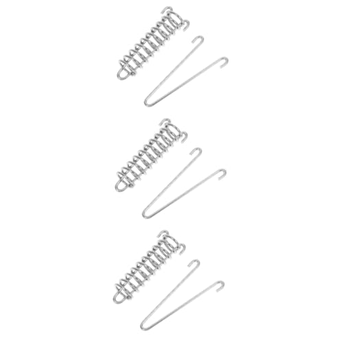 SOLUSTRE 3stücke Hundeleine Mit Feder-dämpfung Edelstahl Für Große Hunderassen Outdoor-aktivitäten Stoßdämpfend Flexible Bewegungsfreiheit Maximale Zugkraft von SOLUSTRE